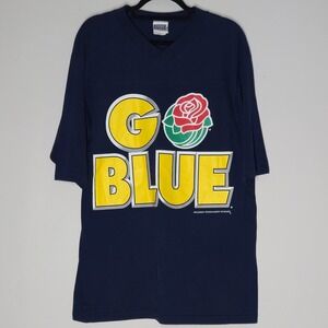 Vintage U Of Michigan Rose Bowl 1997 T Shirt Size L Big Ten Champions Rose Bowl